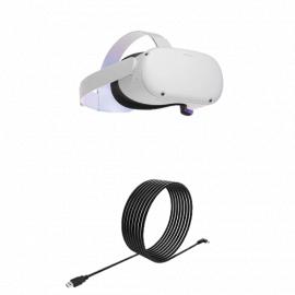 Очки виртуальной реальности Meta (Oculus) Quest 2 128 Гб+кабель Oculus link
