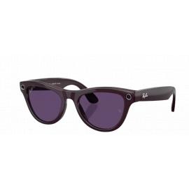 Очки Ray Ban Stories 2-ого поколения Skyler (Shiny Mystic Violet/Clear/Amethyst Transitions)