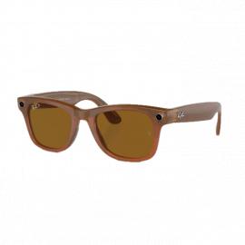 Умные очки Ray Ban Wayfarer (2-е поколение) Shiny Caramel Transparent/Brown