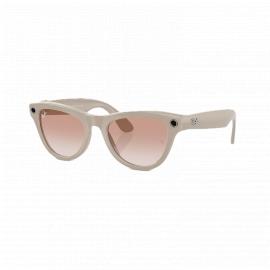 Очки Ray Ban Stories 2-ого поколения Skyler (Shiny Chalky Gray/Cinnamon Pink)