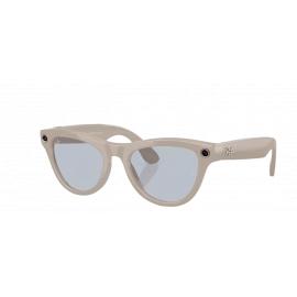 Очки Ray Ban Stories 2-ого поколения Skyler (Shiny Chalky Grey/Clear/Sapphire Transitions)