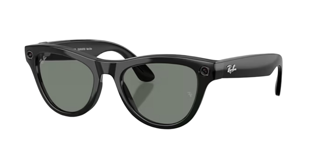Очки Ray Ban Stories 2-ого поколения Skyler (Shiny Black/Graphite Green Transitions)