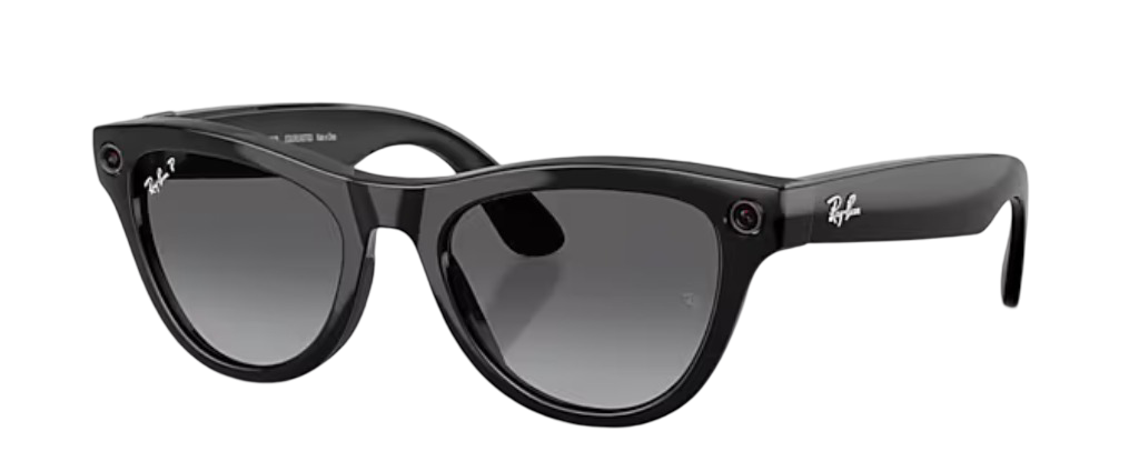 Очки Ray Ban Stories 2-ого поколения Skyler (Shiny Black/Polarized Gradient Graphite)