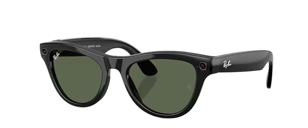 Очки Ray Ban Stories 2-ого поколения Skyler (Shiny Black/G-15 Green)