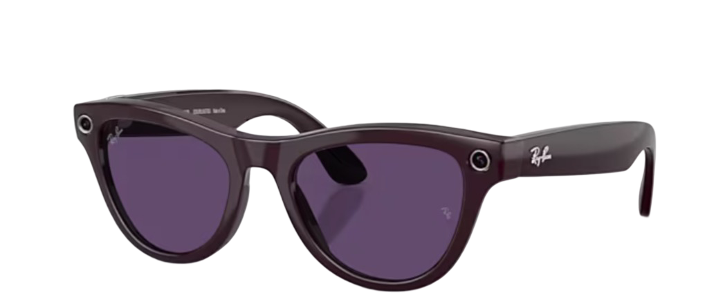 Очки Ray Ban Stories 2-ого поколения Skyler (Shiny Mystic Violet/Clear/Amethyst Transitions)