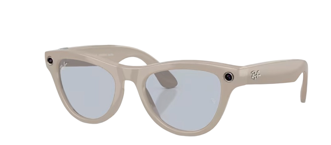 Очки Ray Ban Stories 2-ого поколения Skyler (Shiny Chalky Grey/Clear/Sapphire Transitions)