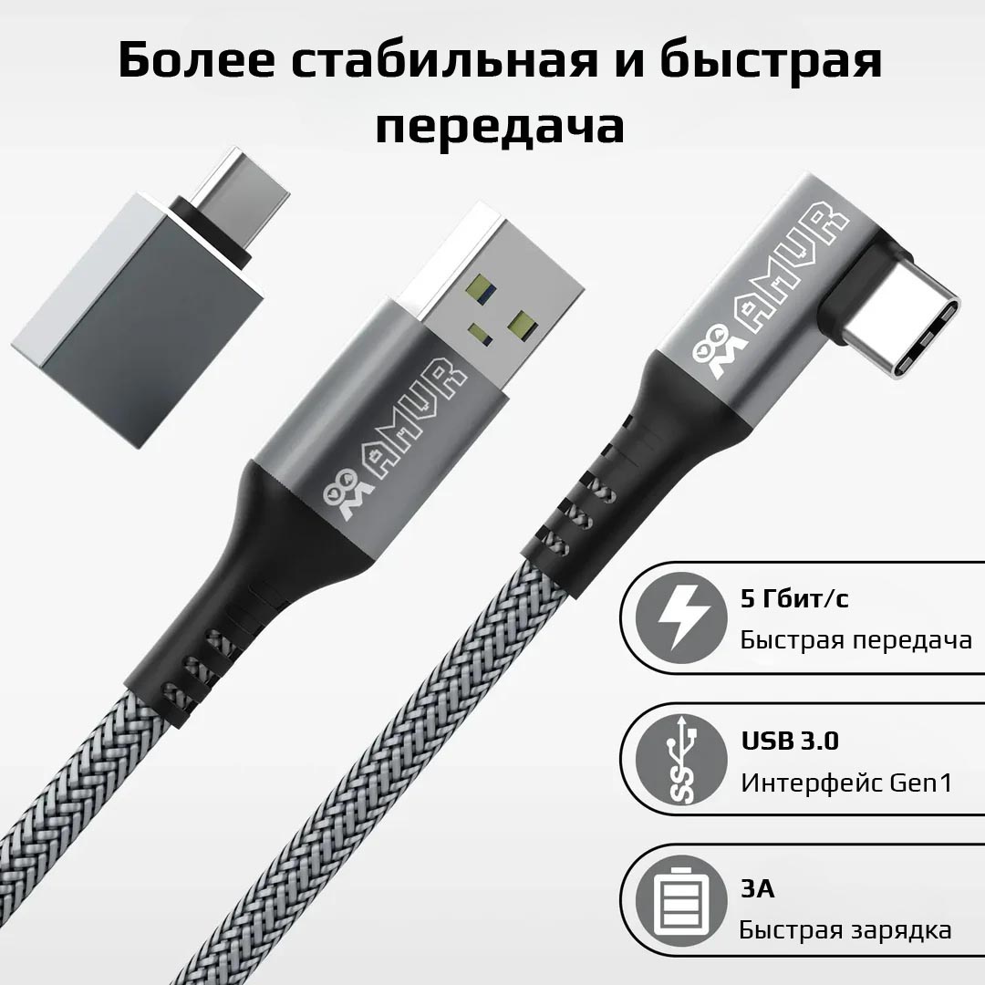Кабель Oculus link от AMVR для Quest 2/Quest 3/3s/Pico 4/Ultra 5 метров с USB-адаптером Кабель Oculus link от AMVR для Quest 2/Quest 3/3s/Pico 4/Ultra 5 метров с USB-адаптером