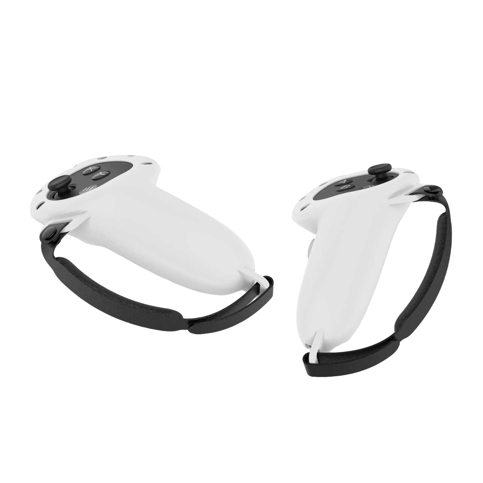 Силиконовые защитные чехлы для контроллеров Oculus Quest 3 (с ремешком), серые Силиконовые защитные чехлы для контроллеров Oculus Quest 3 (с ремешком), серые