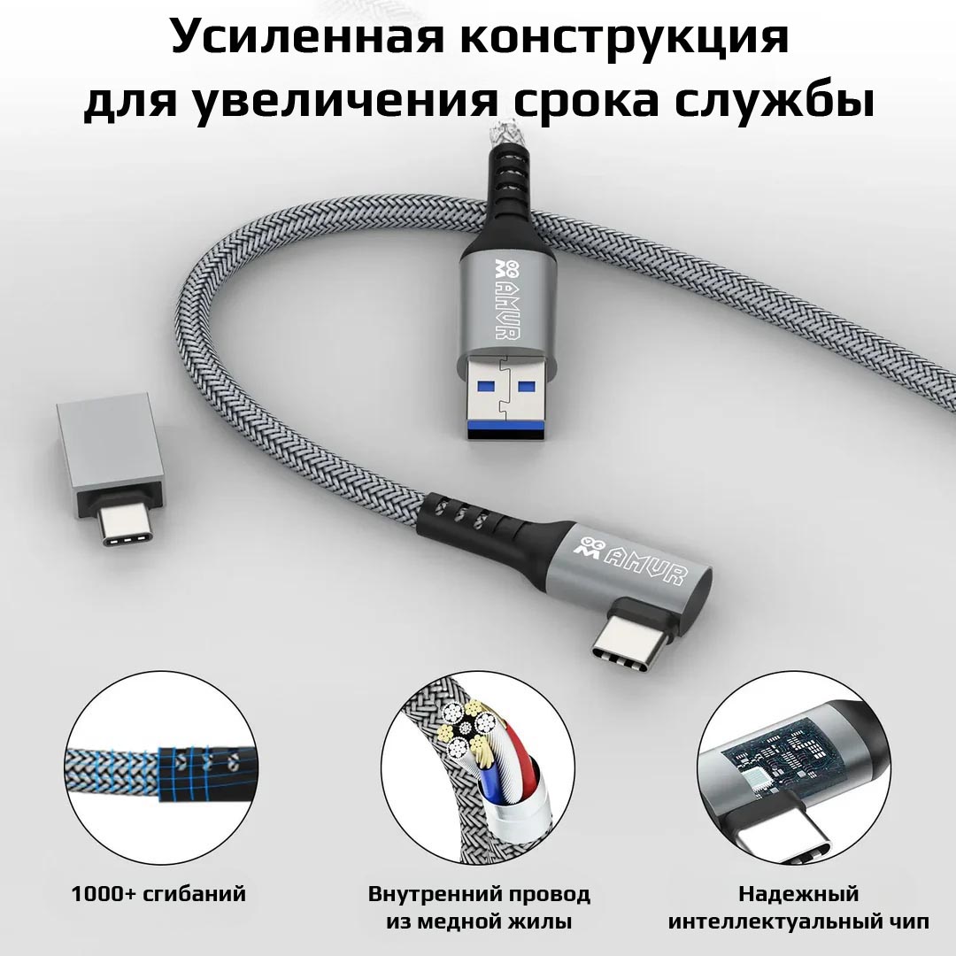 Кабель Oculus link от AMVR для Quest 2/Quest 3/3s/Pico 4/Ultra 5 метров с USB-адаптером Кабель Oculus link от AMVR для Quest 2/Quest 3/3s/Pico 4/Ultra 5 метров с USB-адаптером