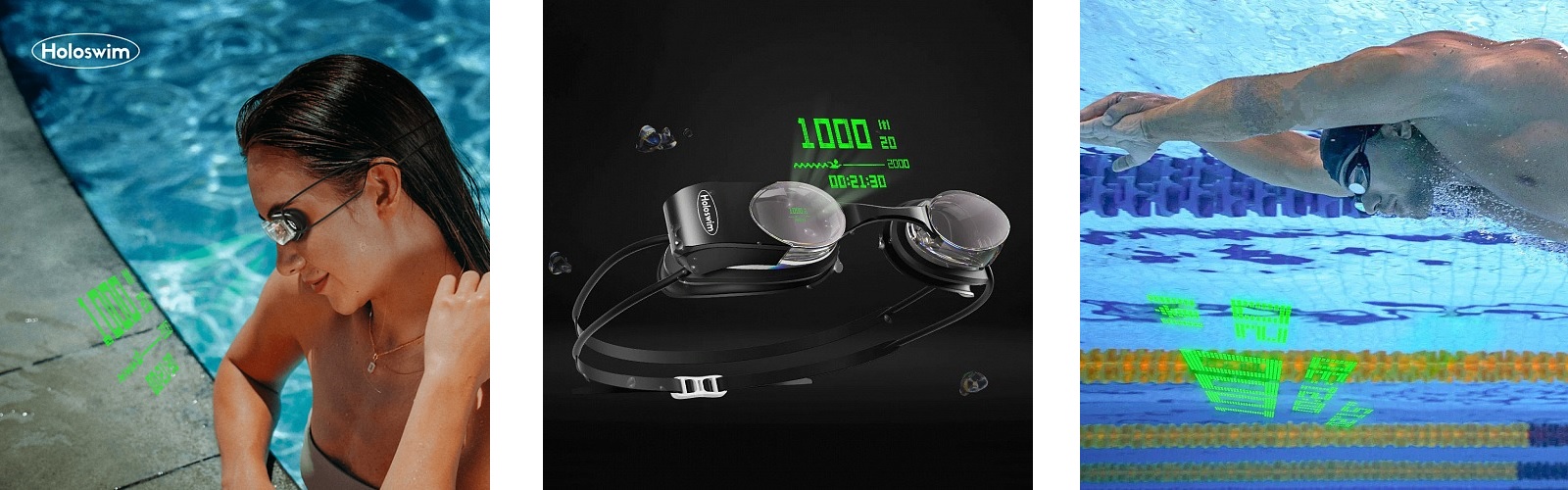 Умные очки для плавания Holoswim