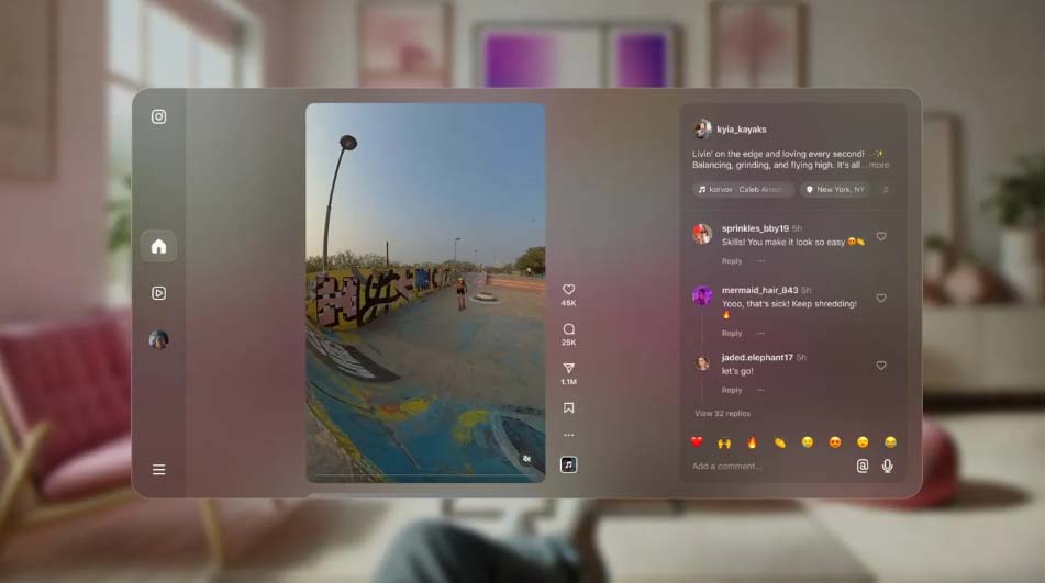Instagram в Quest: искусственный интеллект оживляет видео в трехмерном формате