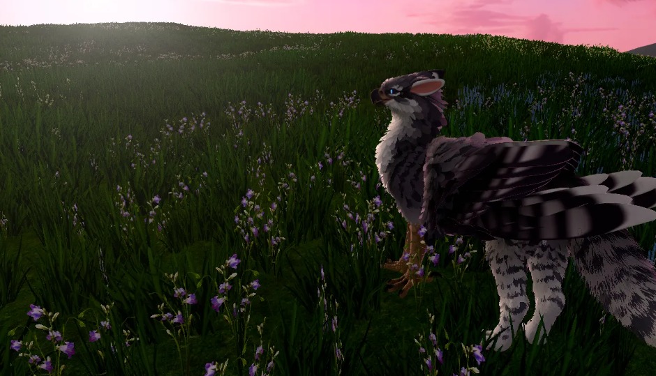 В VRChat появился первый грифон, реагирующий на взгляд пользователя