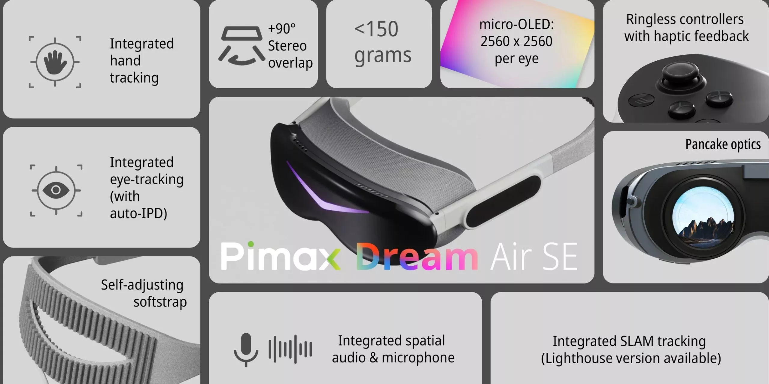 Pimax представила 14 новых VR-гарнитур: от Crystal Light до Dream Air SE