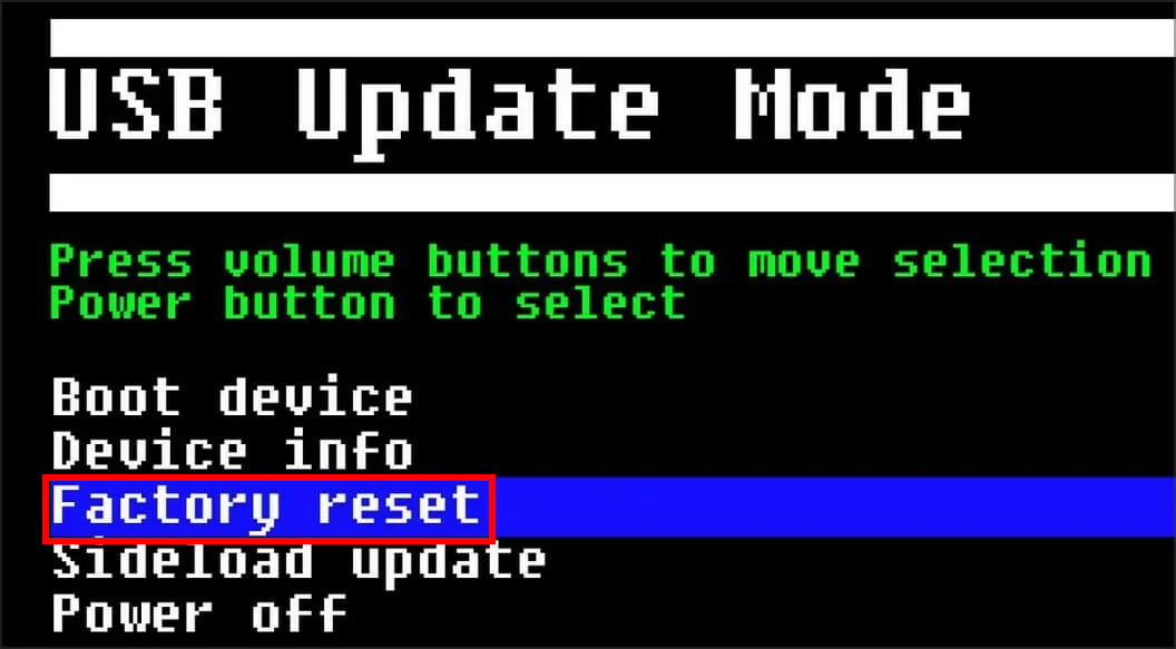 Сбросить до заводских настрое