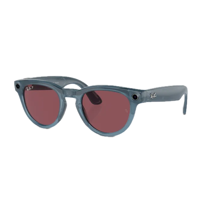 Умные очки Ray Ban Headliner (2-е поколение) Shiny Jeans/Dusty Red