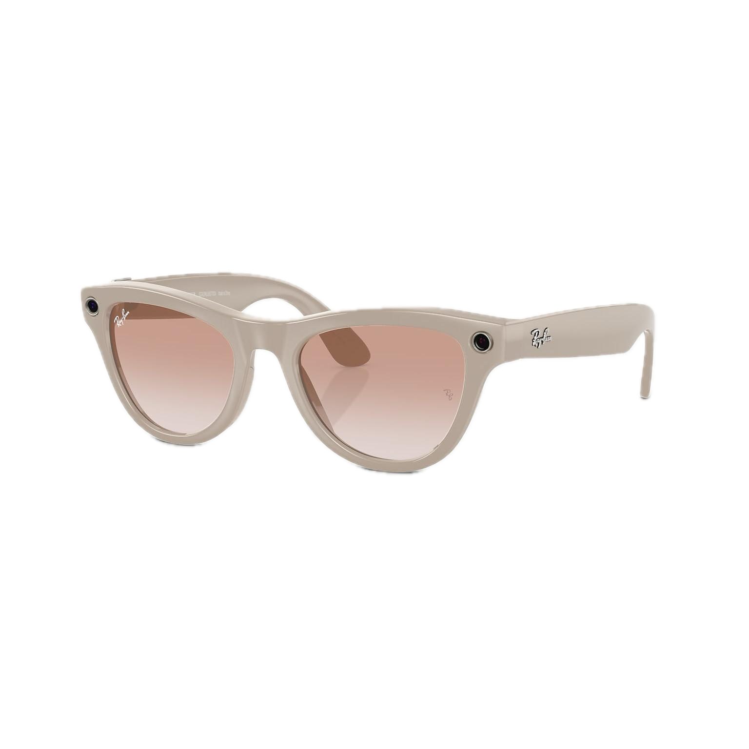 Очки Ray Ban Stories 2-ого поколения Skyler (Shiny Chalky Gray/Cinnamon Pink)