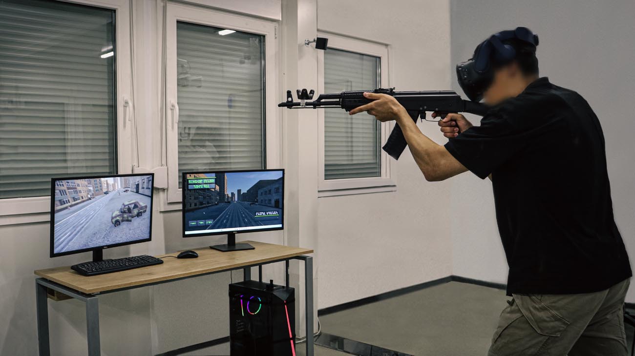 Образовательный комплекс симулятора стрельбы на автомате на базе VR технологий