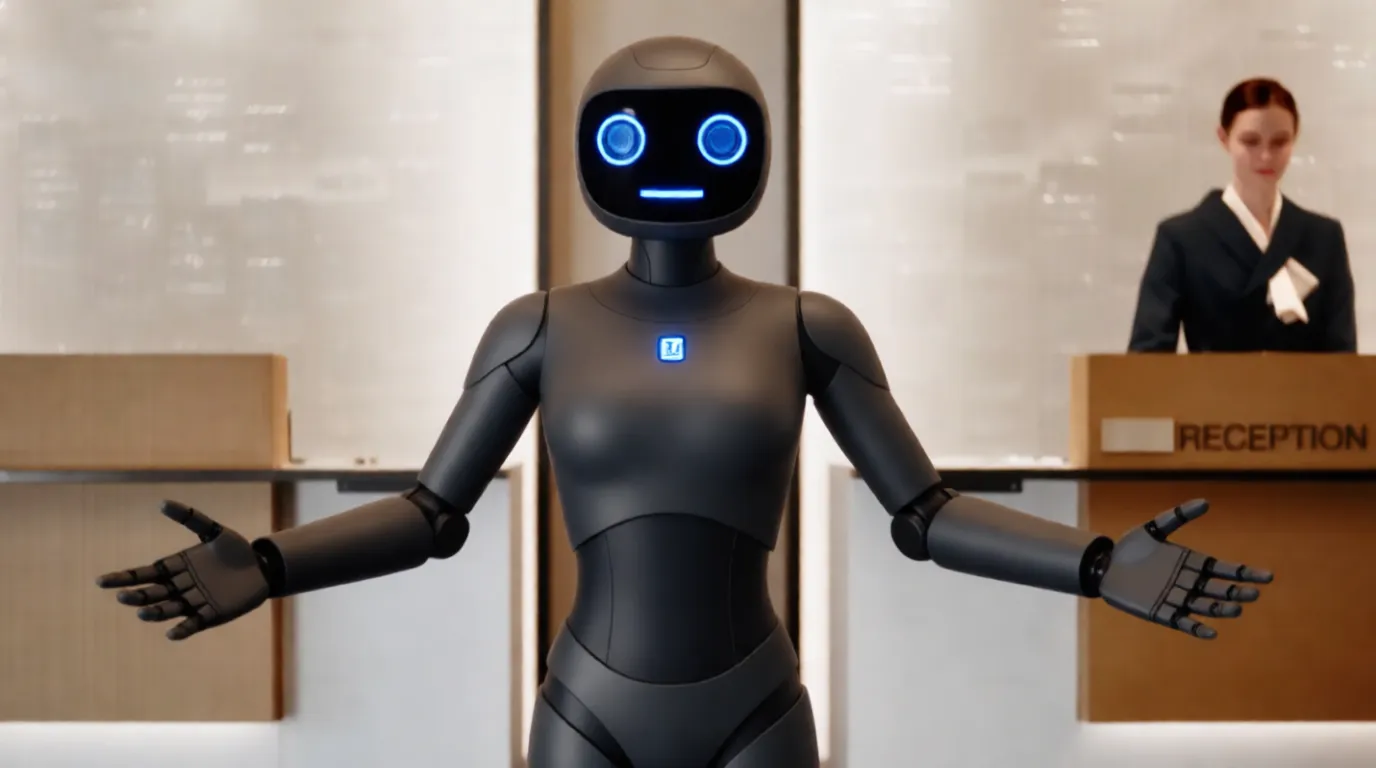 Бытовой сервисный робот в отеле